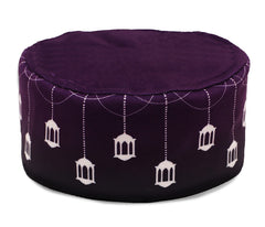 Purple Lanterns Prayer Cap
