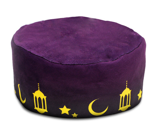 Purple Moon Star Prayer Cap