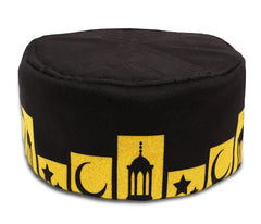 Black Moon Star Prayer Cap