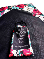 Midnight Bloom Pocket Prayer Mat (Travel Janamaz)