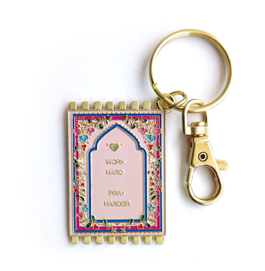 Prayer Mat Keychain - Pink