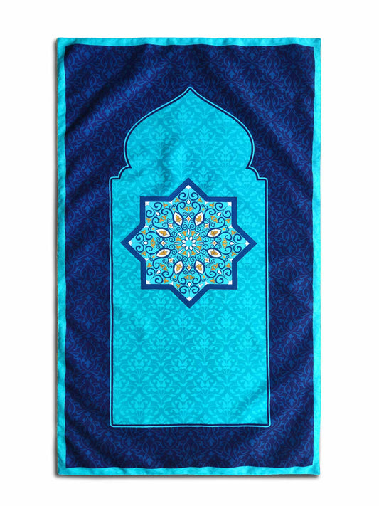 Sapphire Sanctuary Pocket Prayer Mat (Travel Janamaz)