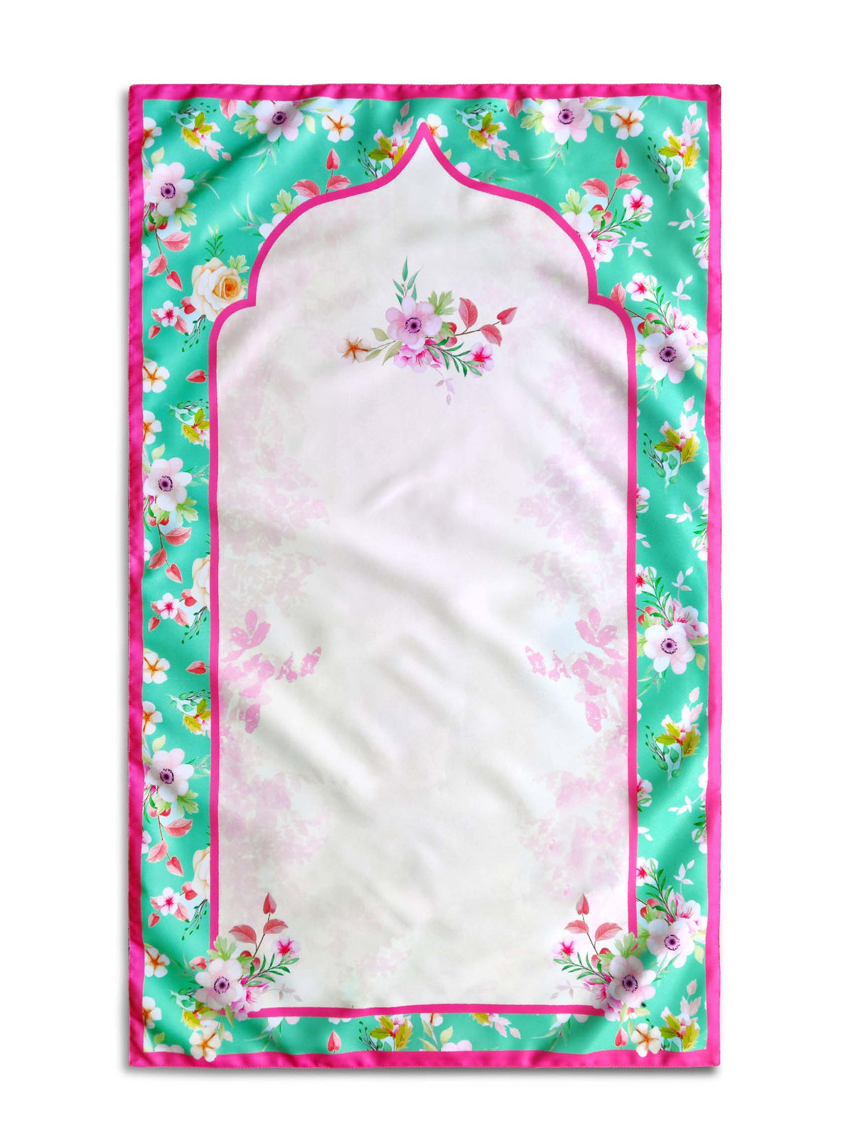 Serene Petals Pocket Prayer Mat (Travel Janamaz)