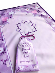 Orchid Oasis Pocket Prayer Mat (Travel Janamaz)