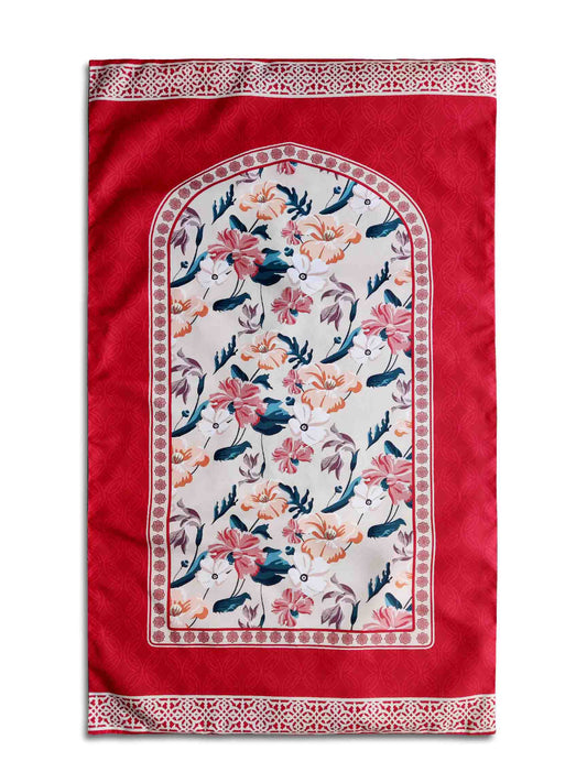 Amber Carnation Pocket Prayer Mat (Travel Janamaz)