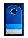 Load image into Gallery viewer, Blue Pearl Pocket Prayer Mat (Travel Janamaz)