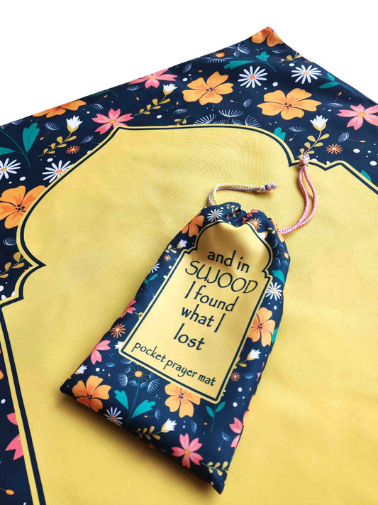 Dahlia Pocket Prayer Mat (Travel Janamaz)