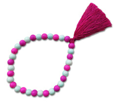 Pink and Blue Prayer Beads