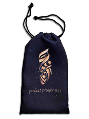 Rumi Pocket Prayer Mat - Black (Travel Janamaz)