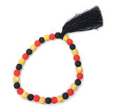 Load image into Gallery viewer, Yellow, Red &amp; Black Prayer Beads (Tasbeeh)