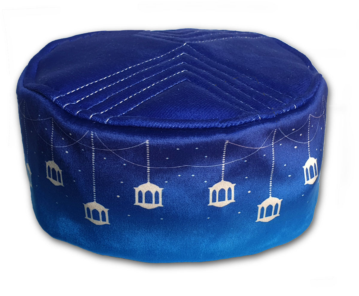 Blue Lanterns Prayer Cap