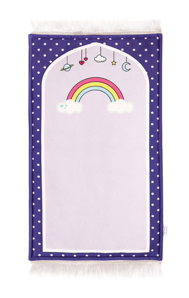 Purple Heavenly Rainbows Prayer Mat